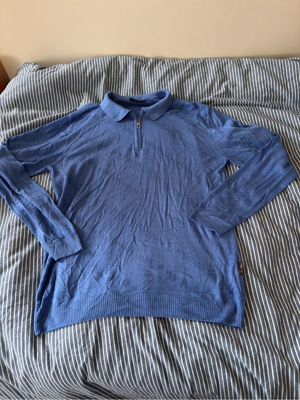 Men’s Loro Piana XL 1/4 Zip in Blue